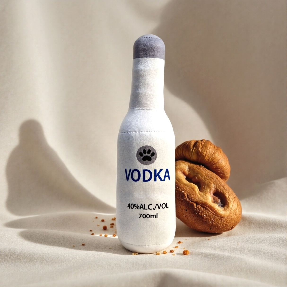 Dog Toy Realistic Wine Bottle Chew-Resistant Self-Entertainment Plush Toy for Cats and Dogs Teeth Cleaning Sound-Making Toy - V.I.P Digital Presence