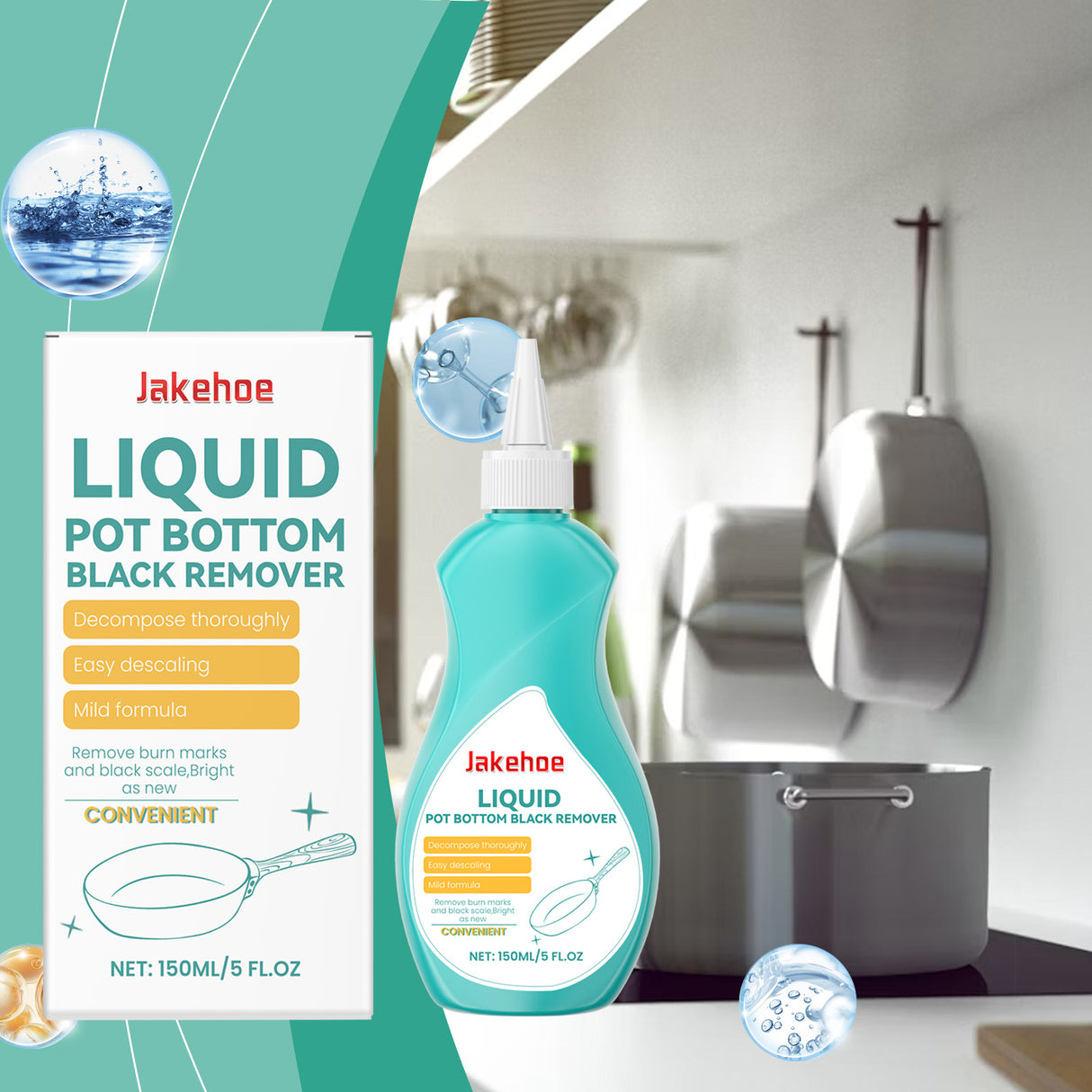Pan Bottom Cleaner Clean Kitchen Utensils Pan Bottom Grease And Dirt Clean Polishing Anti-Rust Multi-Effect Cleaning Liquid - V.I.P Digital Presence