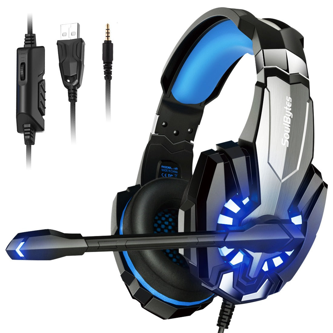 S9 Head mounted Esports Gaming Earphones Wired Luminous Computer Earphones PS4 Earphones - V.I.P Digital Presence