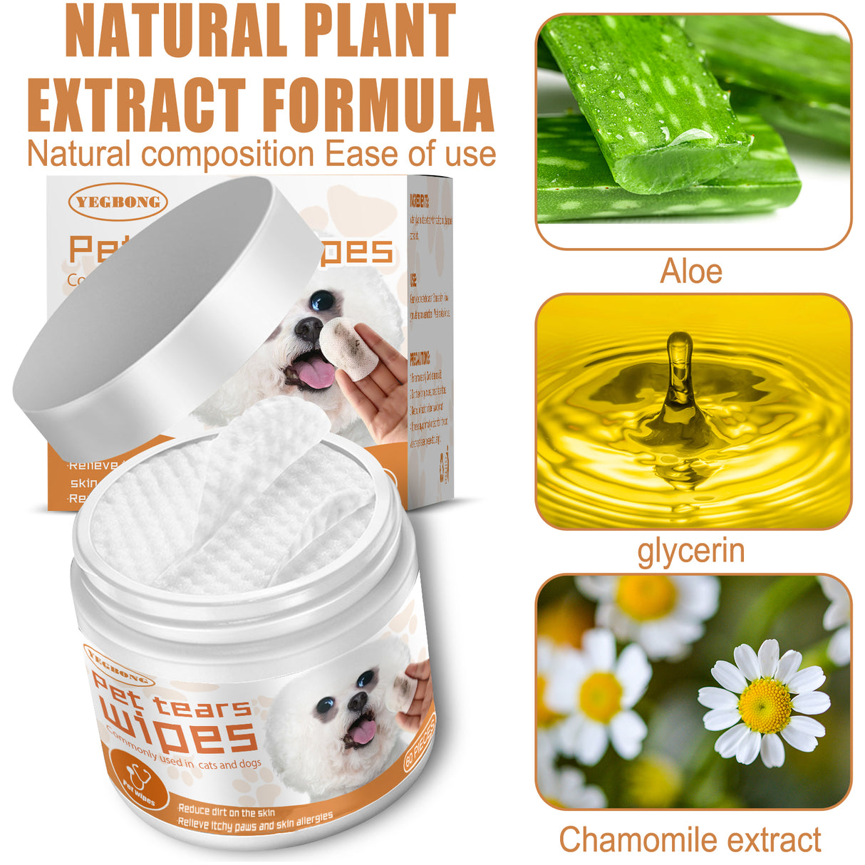 Pet Wipes Clean, Dogs And Cats Tear Stains Eye Cleaning Wipe Eye Dirt Cotton Pad - V.I.P Digital Presence