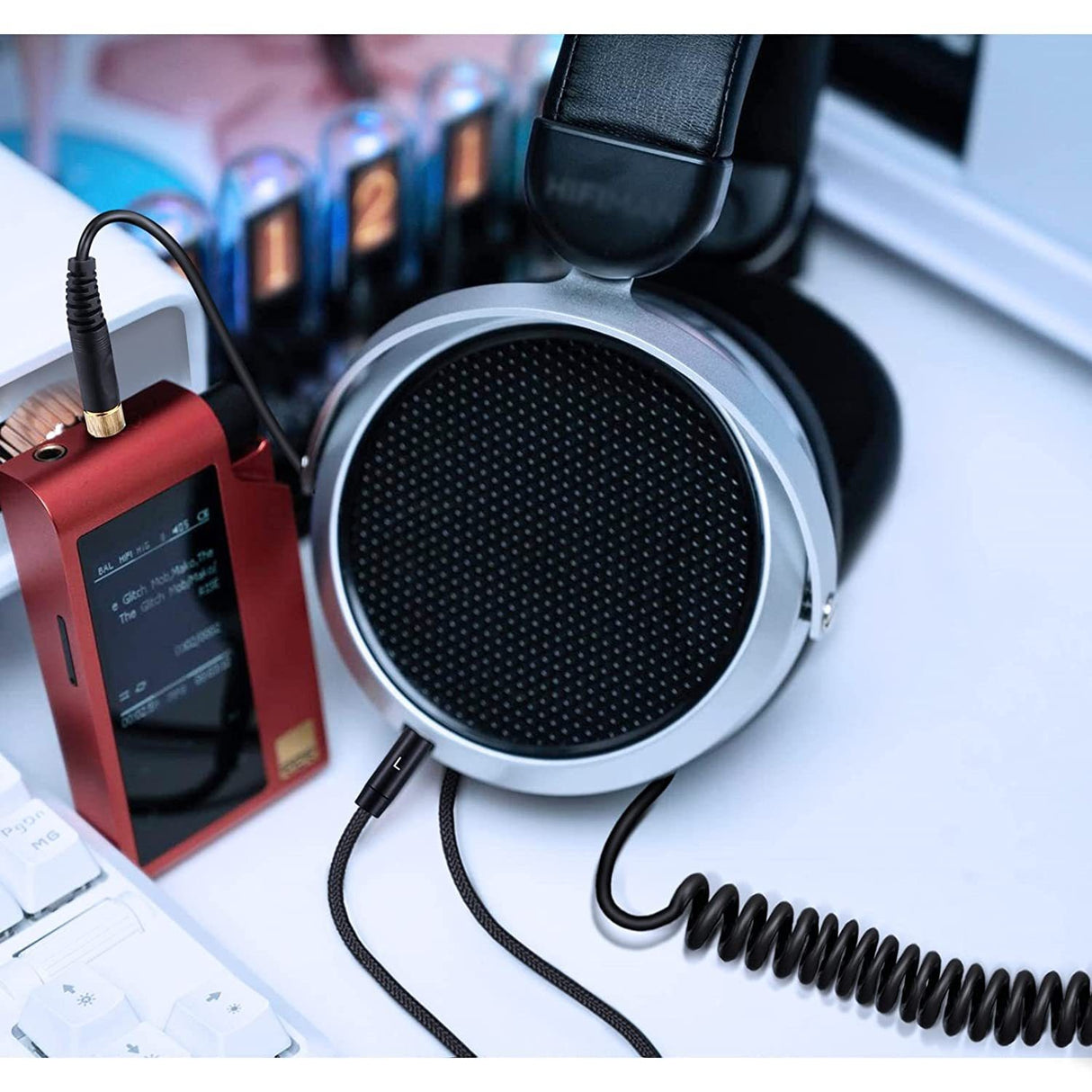 Suitable for Tianlong AH-D7100 7200 D600 D9200 5200 dual 3.5mm headphone spring cables - V.I.P Digital Presence