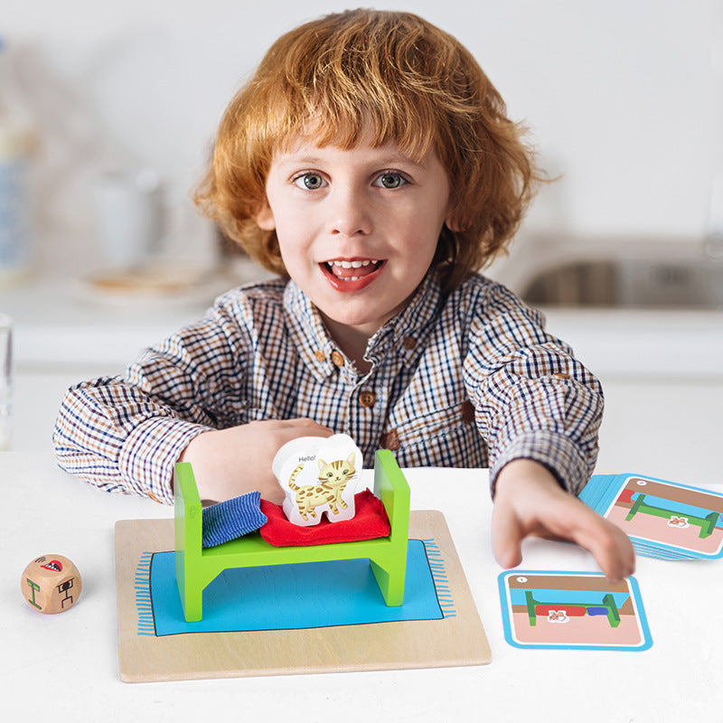 Children's Puzzle Search for Little Beimao Fun Logic Thinking Space Block Enlightenment Early Education Memory Matching Game - V.I.P Digital Presence