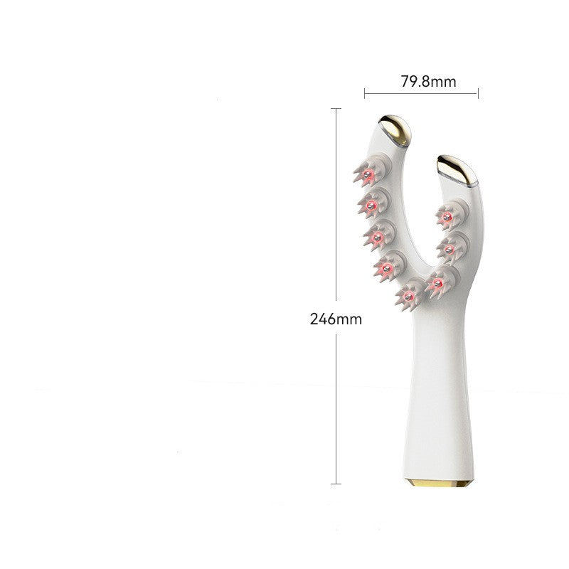 Head massager EMS micro current red light massage comb electric massage comb scalp care massager - V.I.P Digital Presence