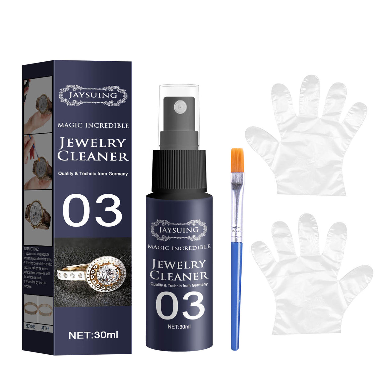 Jewelry Cleaner, Rust Decontamination Dial Cleaning Gold Watch Diamond Ring Cleaning Spray - V.I.P Digital Presence
