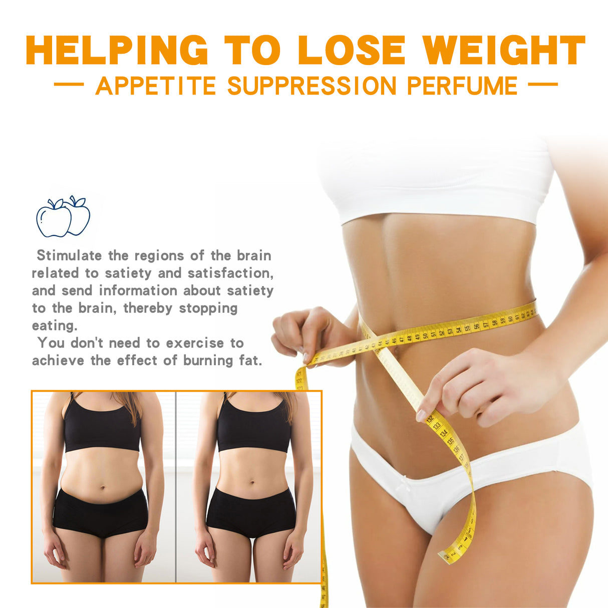 North moon Appetite Suppression Perpume, Light Fragrance Natural Fragrance Body Firming Skin Belly Bye Meat Slimming Spray - V.I.P Digital Presence