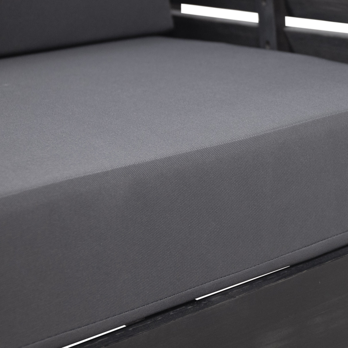 Outdoor Acacia Wood Club Chairs with Cushions, Dark Gray, 27.75"D x 32"W x 27.75"H - V.I.P Digital Presence