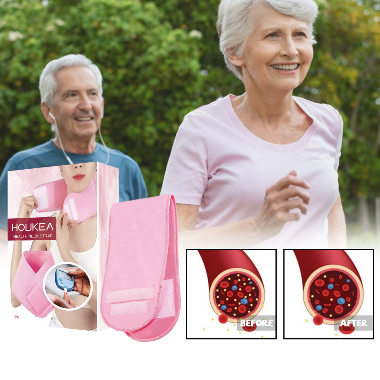 Health Neck Strap, Relieve Body Fatigue Pressure Relax Neck Sugar Comfort Health Care - V.I.P Digital Presence