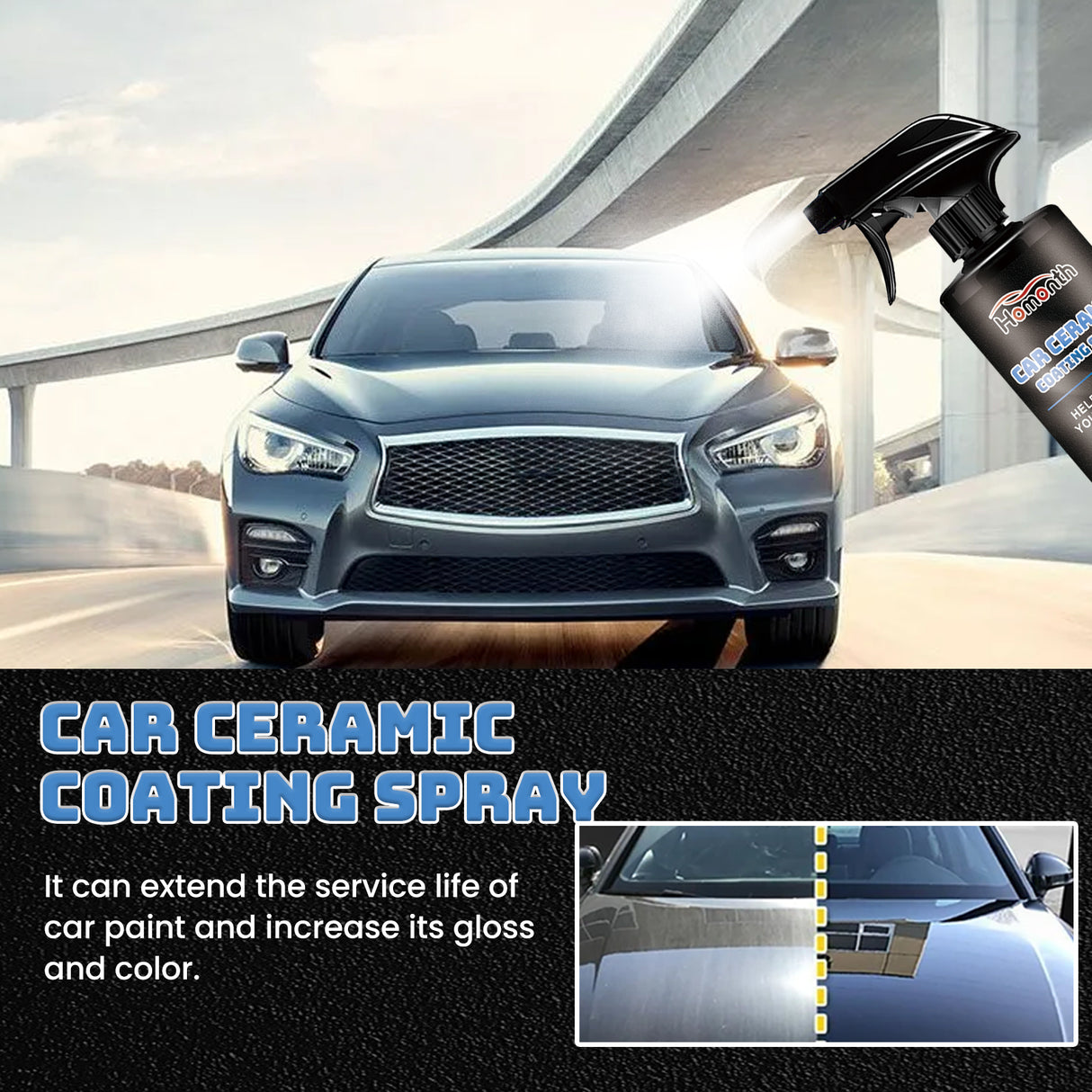 Automotive Ceramic Coating Spray, Car Refurbishment Car Paint Brightening Decontamination Polishing Refurbished Ceramic Spray - V.I.P Digital Presence