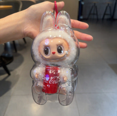 17cm Labubu Protector Case Labubu V1V2V3 Suitable for Wearing Clothes Protective Acrylic Storage Case Transparent DIY Gifts - V.I.P Digital Presence