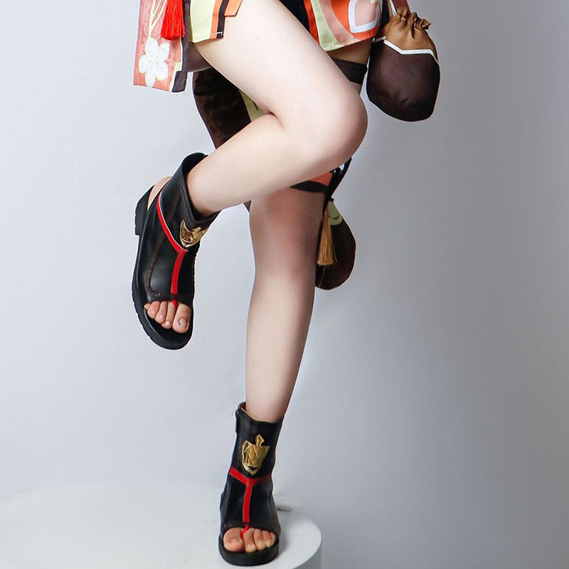 Genshin Impact COS clothes Luoli women's clothes Longlizhiraccoon dog early pomelo cosplay clothing matching shoes - V.I.P Digital Presence