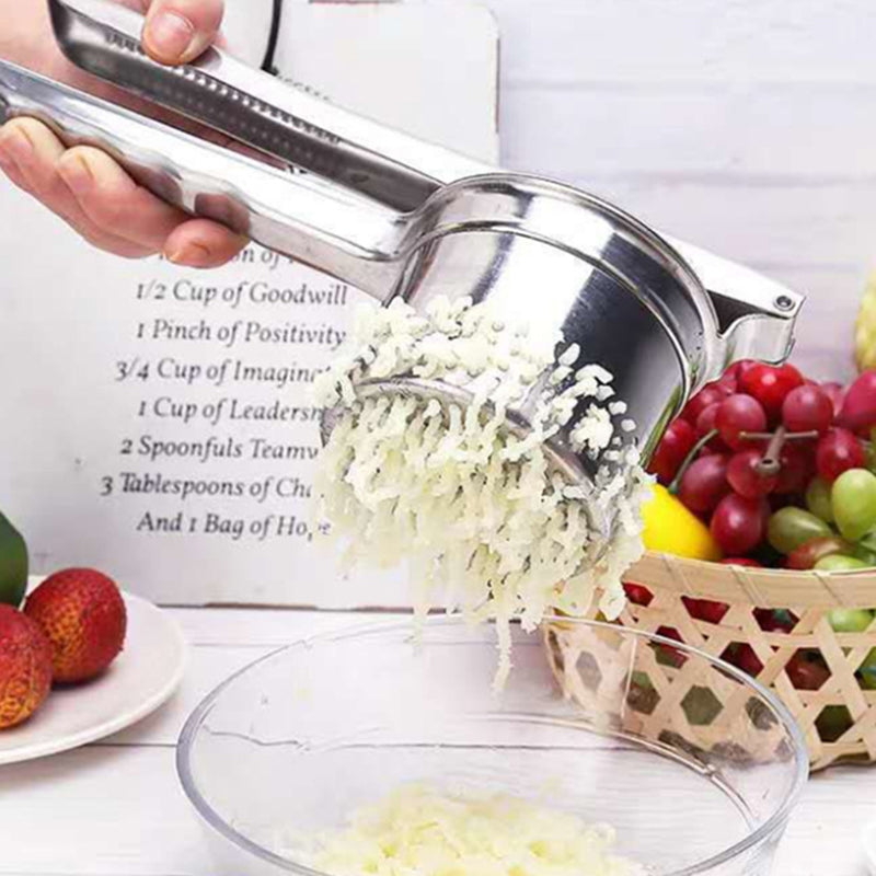 Squeezer Stainless Steel Manual Juicer Household Vegetable Filling Dehydration Large Practical And Creative Potato Mashing - V.I.P Digital Presence