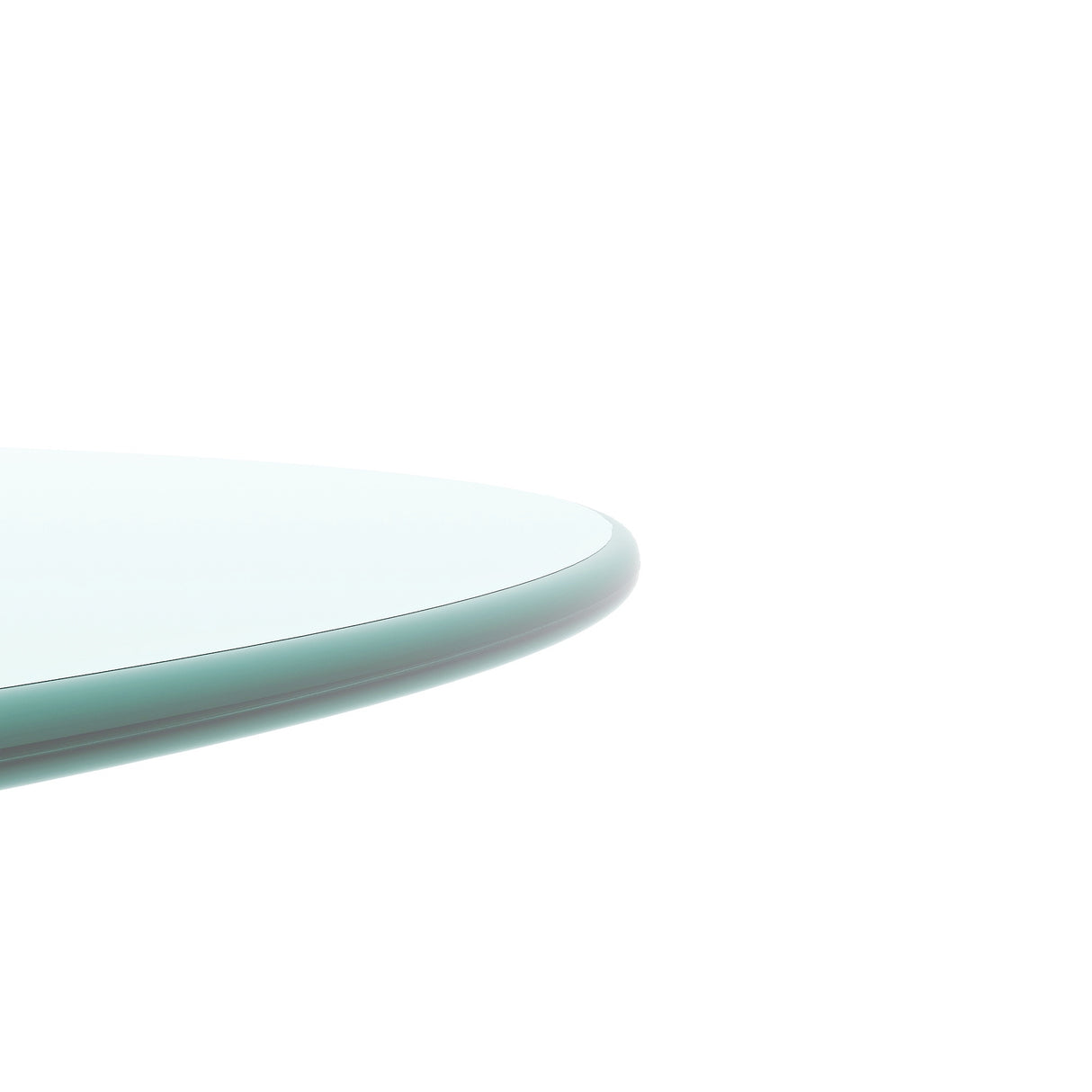 20" Inch Round Tempered Glass Table Top Clear Glass 1/4" Inch Thick Round Polished Edge - V.I.P Digital Presence