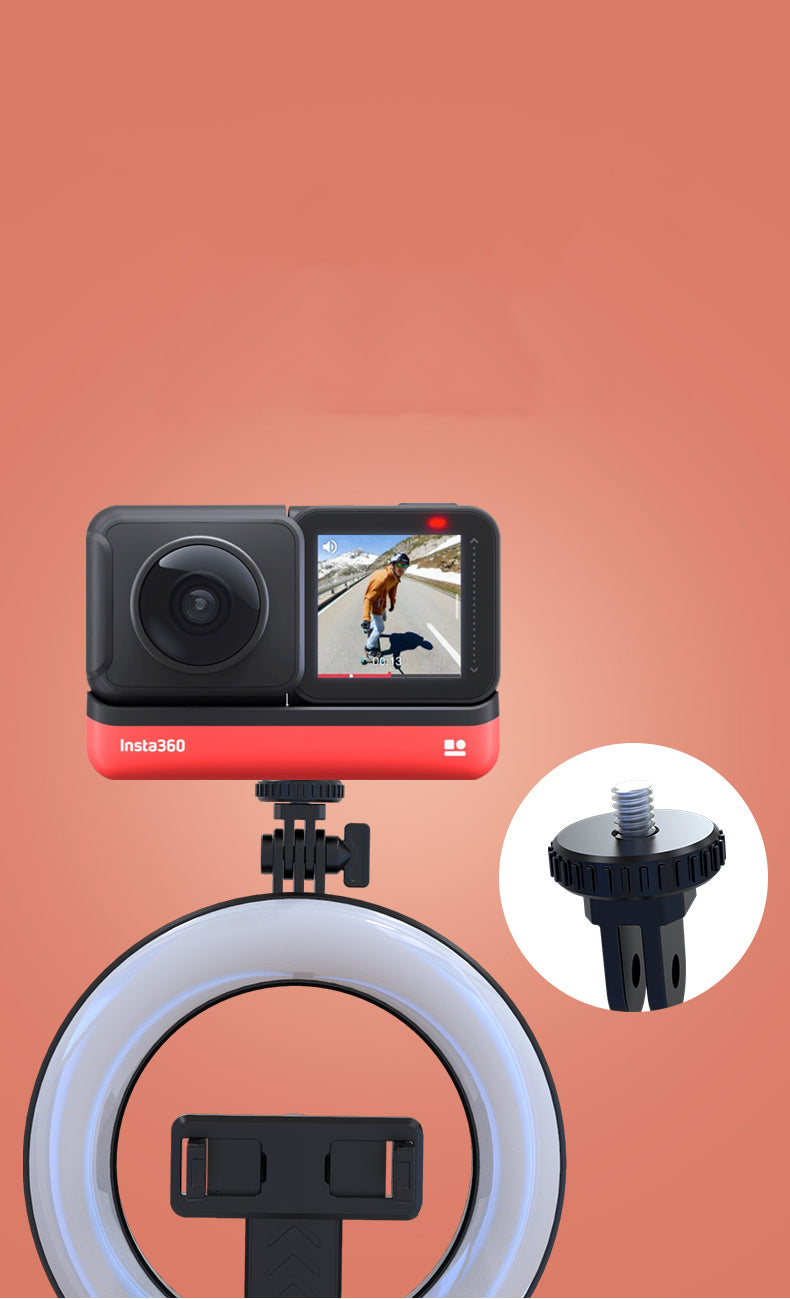 New P40D Portable Selfie Stick With 6 Inches Round Net Celebrity Beauty Fill Light Mobile Phone Live Support