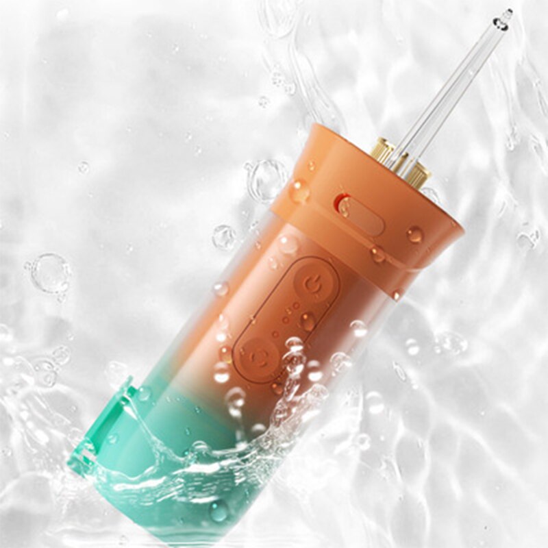 Portable Oral Flusher Mini Water Toothpick Teeth Cleaner Dental Flusher Oral Teeth Cleaner Water Pulse Large-Volume 200ml - V.I.P Digital Presence