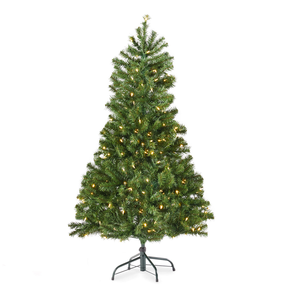 4.5' Hinged Tree with 200 Clear Lights-UL,Dia:32 - V.I.P Digital Presence