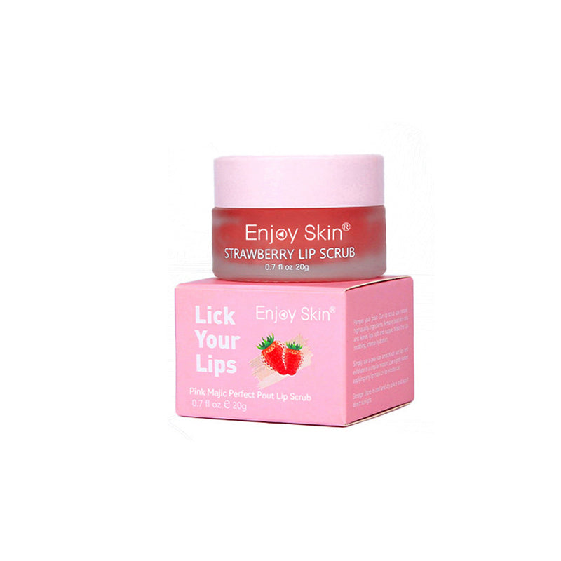 New updatse strawberry Lip Scrub Vegan Exfoliating Envase Para Sugar Pink Lip Scrub - V.I.P Digital Presence