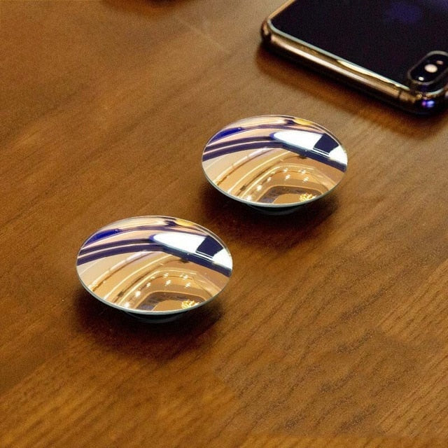 Baseus 2Pcs Car Holder HD Rear View Convex Mirror Auto Rearview Mirror 360 Degree Wide Angle Vehicle Blind Spot Rimless Mirrors - V.I.P Digital Presence