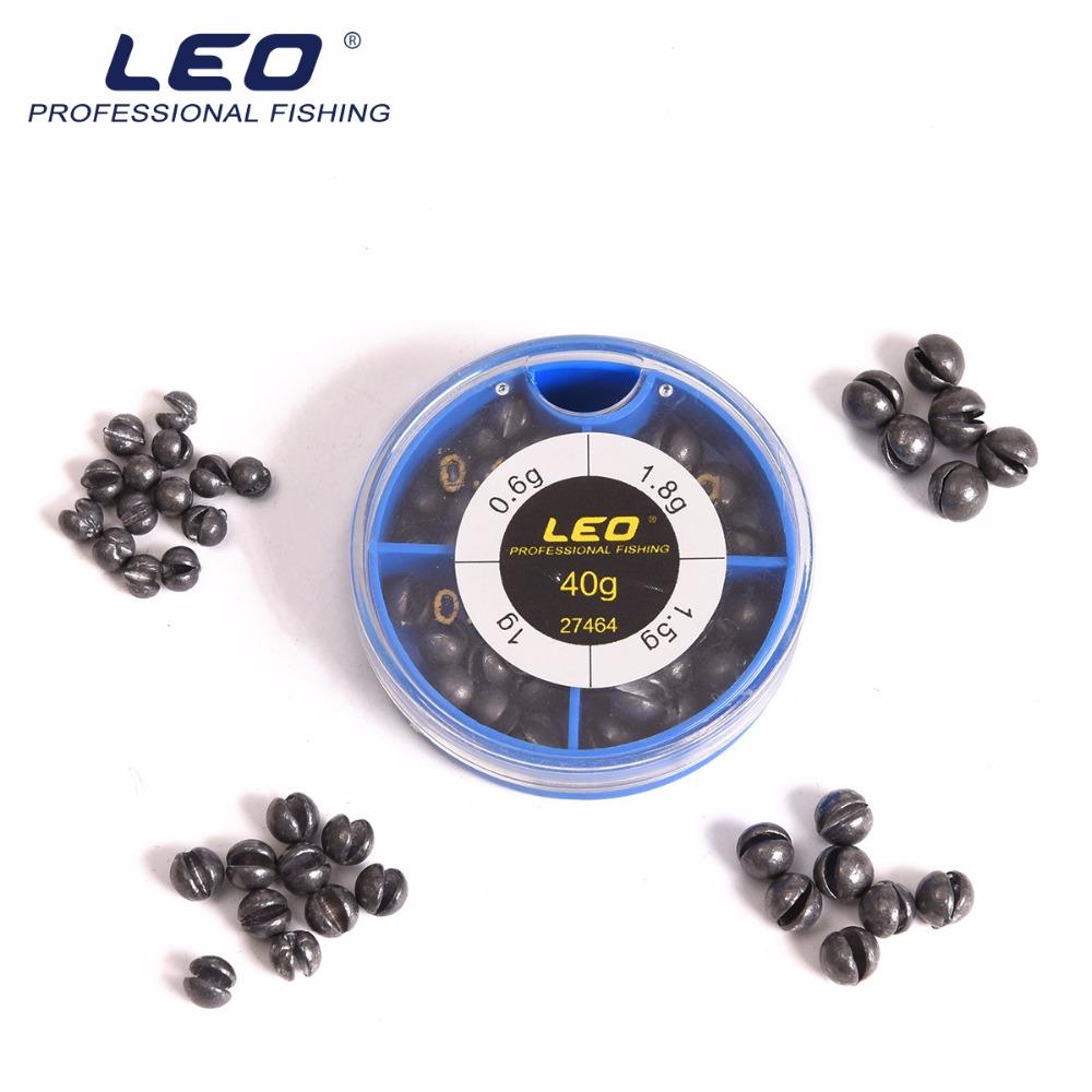 LEO 4 Sizes Mini Round Fishing Lead Weights Set Split Lead Sinkers Weight 0.6g 1g 1.5g 1.8g - V.I.P Digital Presence