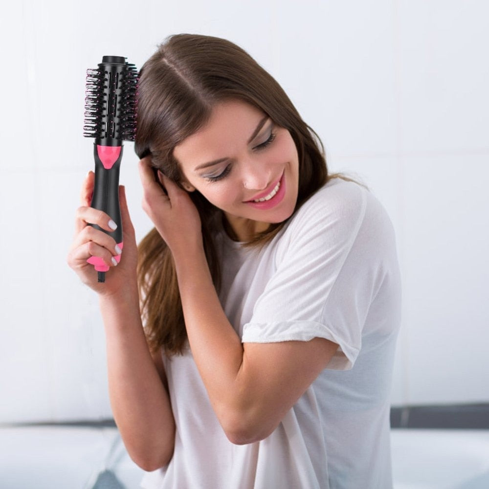 Multifunctional 2 in 1 Hair Dryer Volumizer Rotating Hot Hair Brush - V.I.P Digital Presence