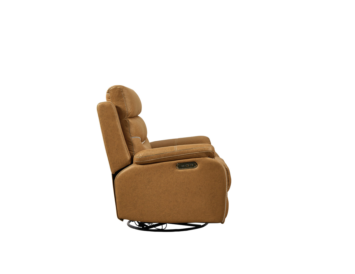Liyasi Dual OKIN Motor Rocking and 240 Degree Swivel Single Sofa Seat recliner Chair Infinite Position