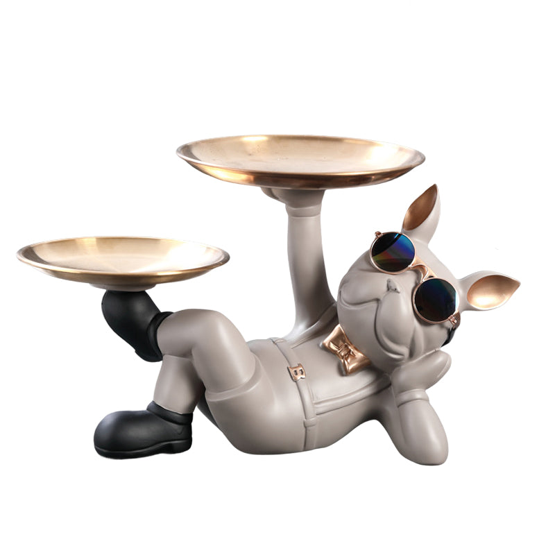 Cute French Bulldog Resin Figurine, Perfect for Table Decoration - V.I.P Digital Presence