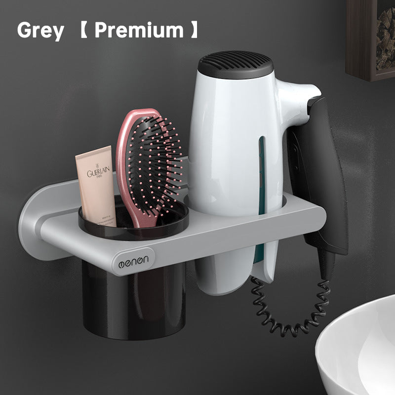Hanging Hair Dryer Rack Toilet Storage Rack Hair Dryer Rack Storage Rack Non Perforated Wall Mounted Air Duct Rack - V.I.P Digital Presence