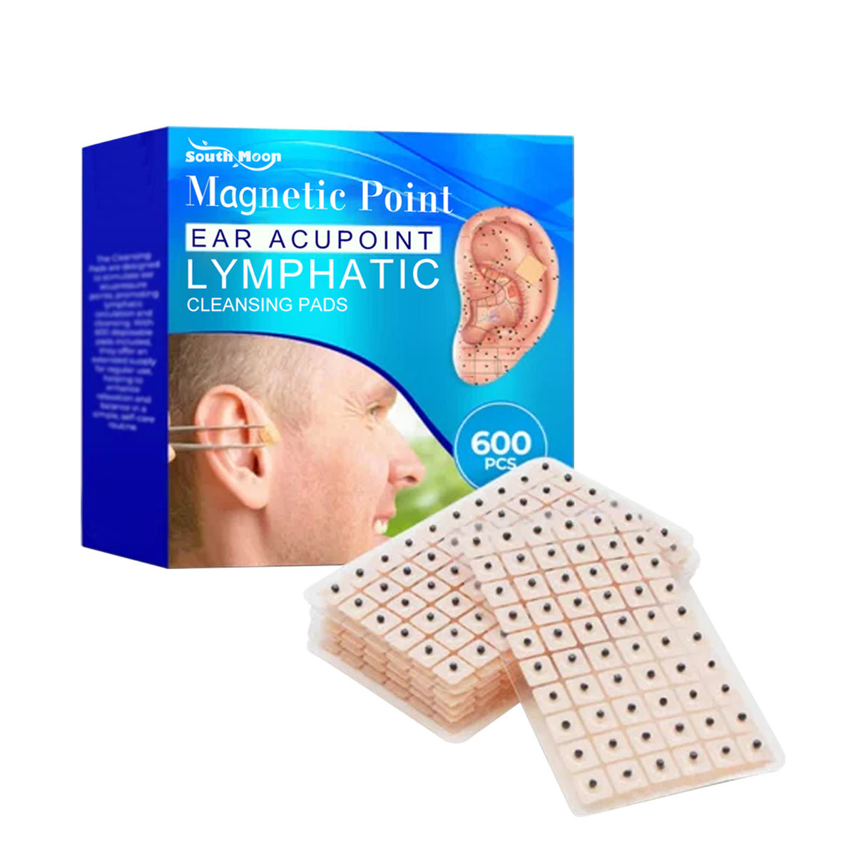 Magnetic Point Ear Acupoint lymphatic Cleansing Pads, Relieve Lymphatic Swelling Body Sculpting Body Care Ear Point Patch - V.I.P Digital Presence