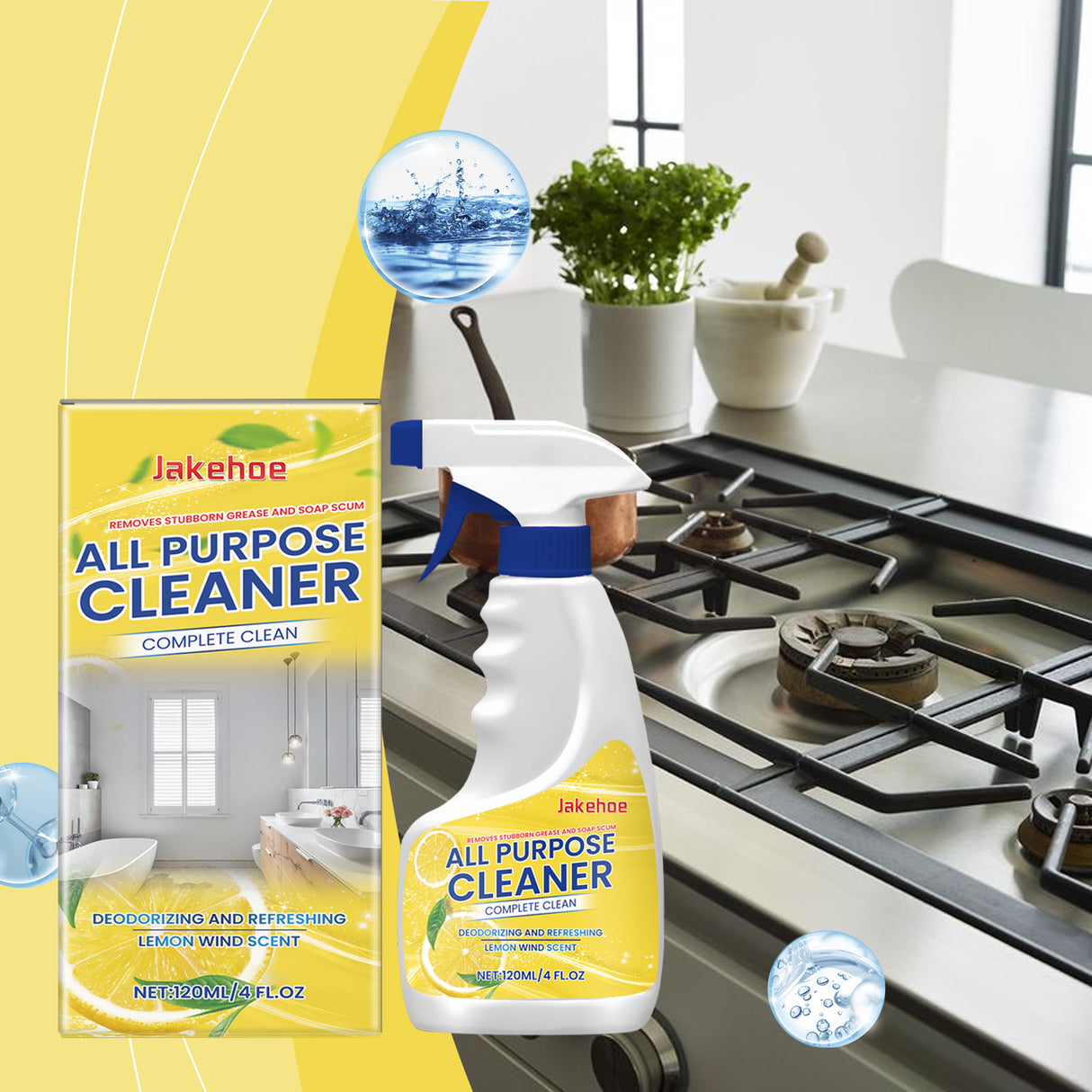 Multi-Purpose Cleaner Kitchen Oil Stain Remover Floor Cleaner Multi-Function Gentle Cleaning - V.I.P Digital Presence