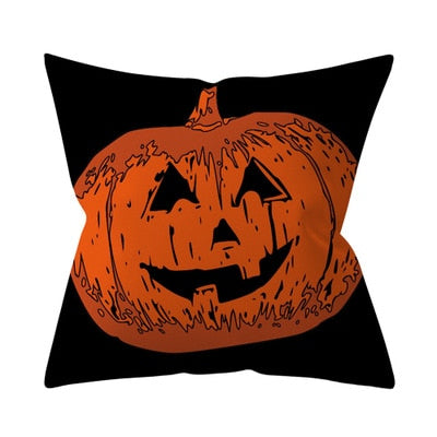 Trick or treat/pumpkin Cushion Cover 45*45cm Happy Halloween Throw Pillow Cover Happy Fall Y'all ghosts Horror Pillowcase