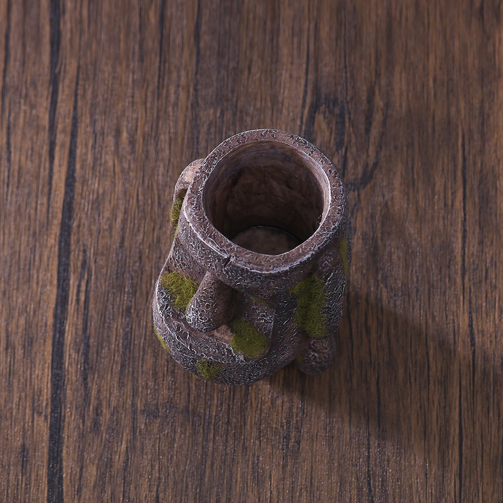 3D Resurrection Island Stone Statue Pen Holder Bathroom Storage Decoration Resin - V.I.P Digital Presence