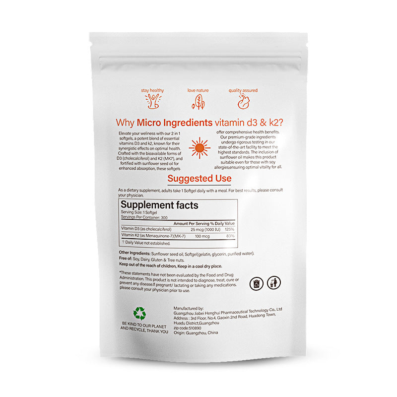 Vitamin D3+K2 Soft Capsules - V.I.P Digital Presence