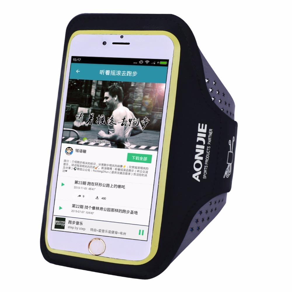 AONIJIE Running Arm Pack Outdoor Sport Hiking Camping Gym Fitness 5.5 4.7 Inch Touch Screen iPhone 6S Mobile Phone Bag - V.I.P Digital Presence