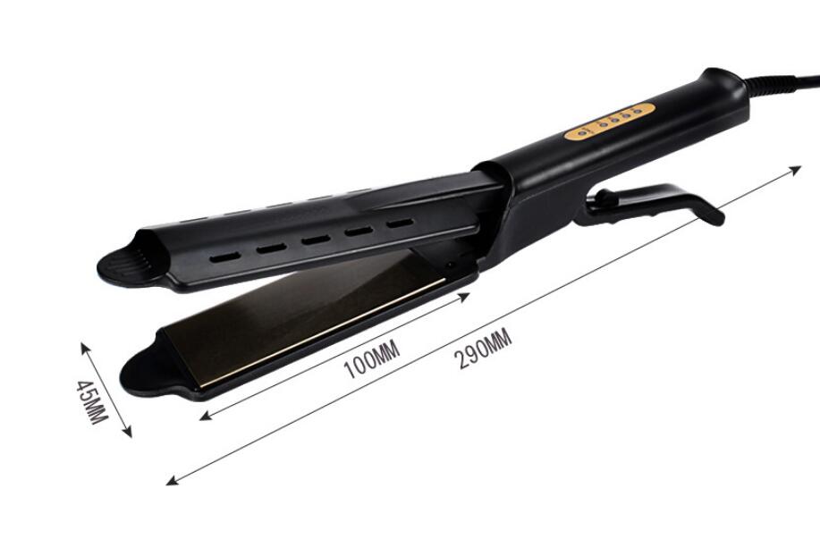 Hair Straightener Four-gear temperature adjustment Ceramic Tourmaline Ionic Flat Iron Hair Straightener For Women Widen panel - V.I.P Digital Presence