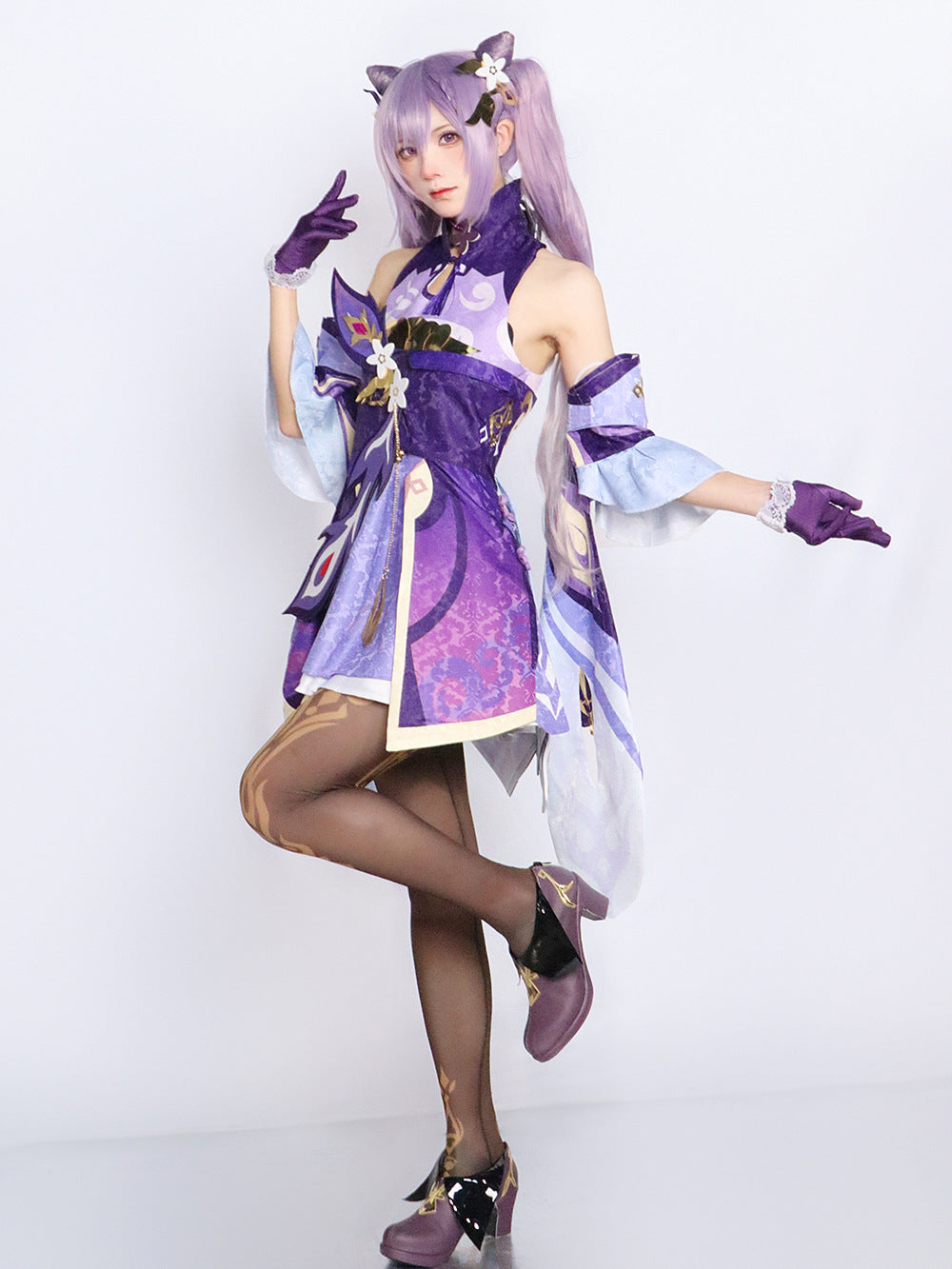 Genshin Impact cos clothing anime animation game suit Liyue seven star carved clear cosplay clothing matching shoes - V.I.P Digital Presence