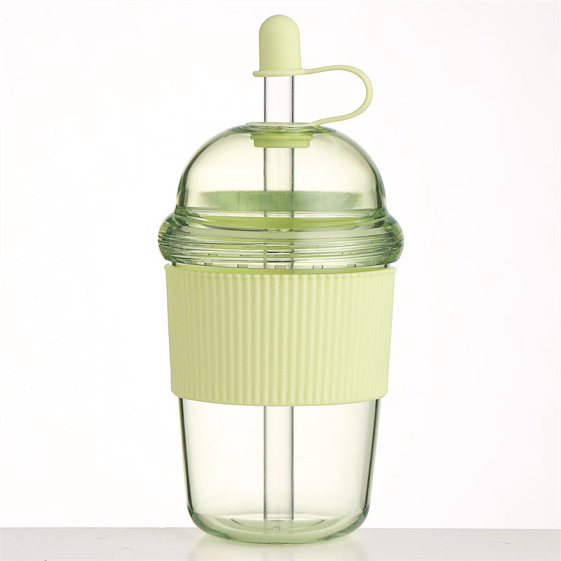 630ML straw cup (with lid/straw) – coffee, milk, tea, water, juice; Ins-style, office-friendly - V.I.P Digital Presence