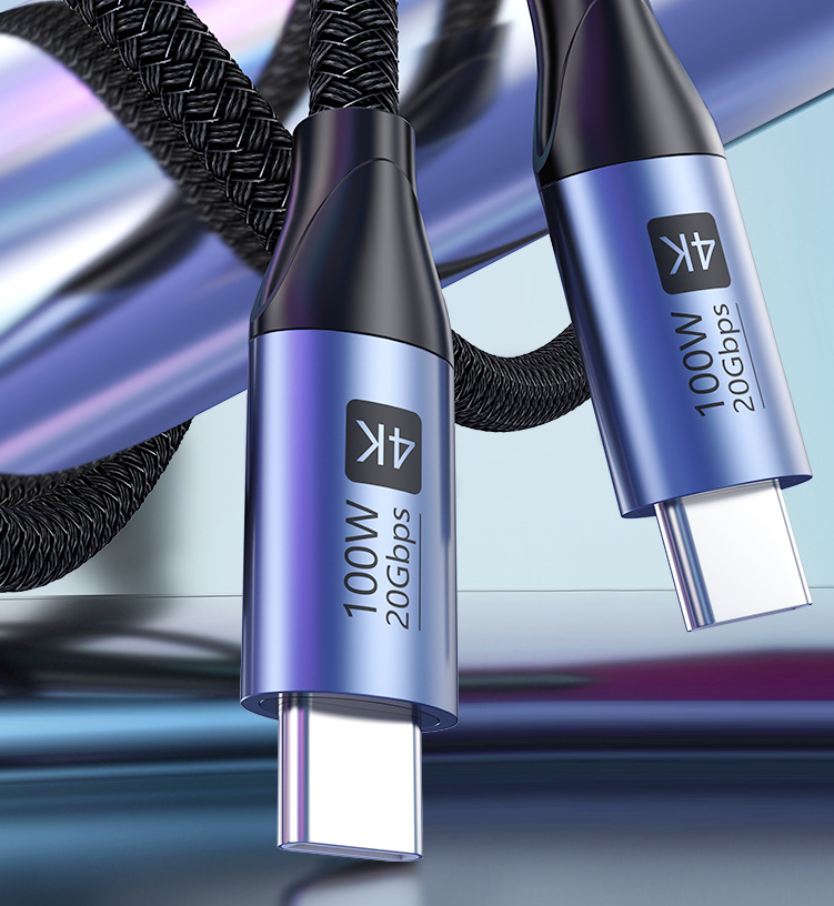 Data cable 100W mobile phone computer fast charging hard drive high-speed transmission 4k screen mirroring - V.I.P Digital Presence