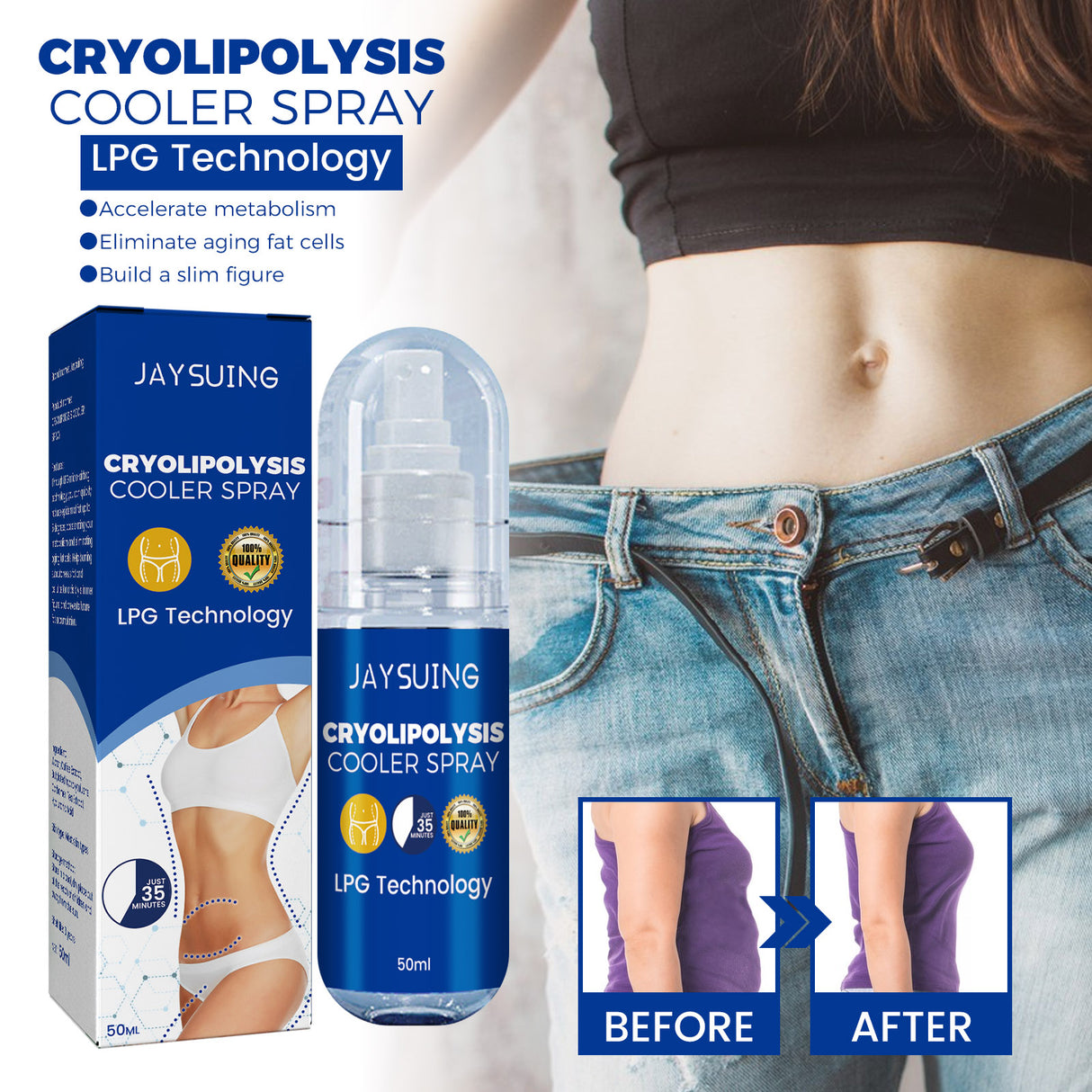 Body Shaping Condensation Spray, Anti-Orange Peel Moisturizing And Firming Skin Body Slimming Condensation Spray