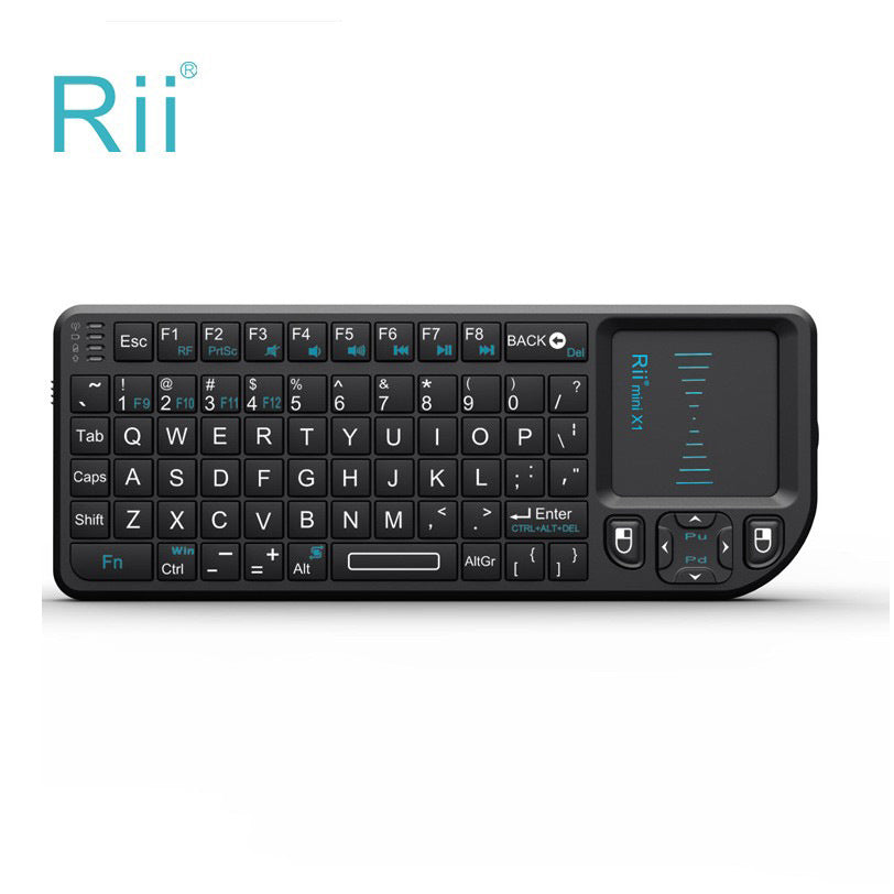 Rii X1 Mini Wireless Keyboard with Mouse Touchpad Remote Control for Home Office, Business, and HTPC Laptops - V.I.P Digital Presence