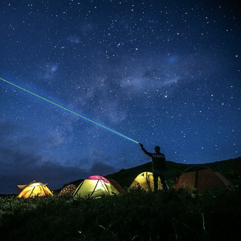 Portable Rechargeable High - Brightness Red/Green/Violet Laser Pointer, 60825 - 1, 532nm/650nm/405nm , - V.I.P Digital Presence