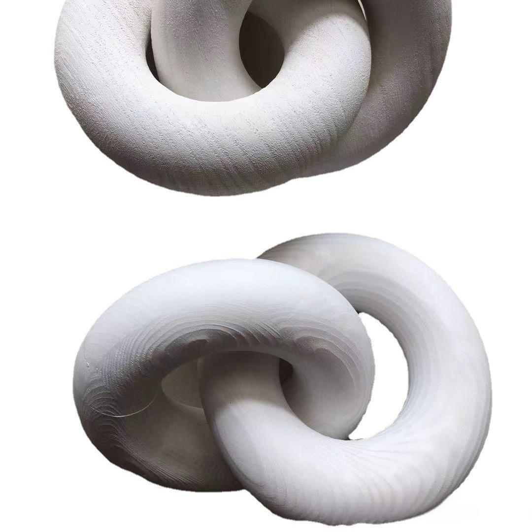 Wooden decorative chains, wooden handicrafts, home furnishings, homestay decorations, two ring buckle wooden chains, two ring wo - V.I.P Digital Presence