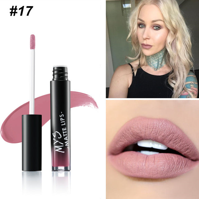 MYS Brand Makeup Matte Liquid Lipstick Tint Waterproof Make Up Long Lasting Lip Stick Nude Lip Gloss Cosmetics Batom - V.I.P Digital Presence