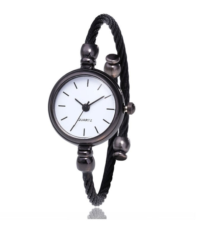 Women's Watches Bracelet Style Opening Simple Retro Art Fashion Watches Women's Fashion Quartz Watch Relogio Feminino(black belt) - V.I.P Digital Presence
