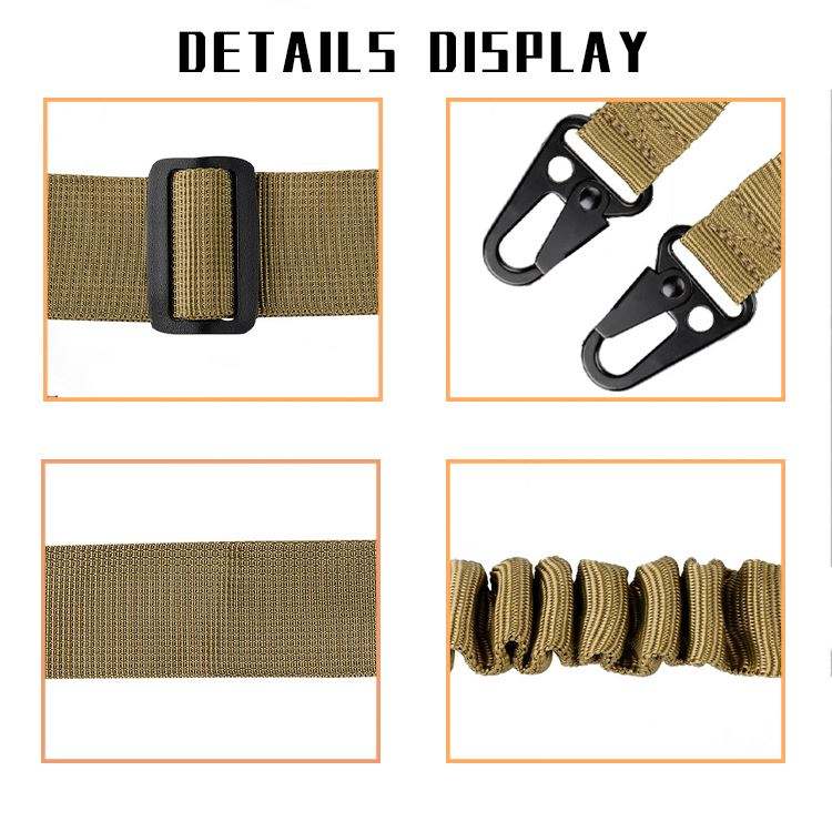 New Ordinary Two-Point Tactical Gun Rope CS Nylon Tactical Shoulder Belt Cross Body Nylon Gun Belt Set