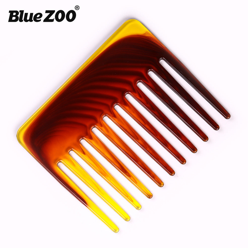 Single Side Short 2 Colors BlueZOO Big Back Shape Big Knife Comb Big Tooth Comb Large Insert Comb Shovel Oil Head Comb - V.I.P Digital Presence