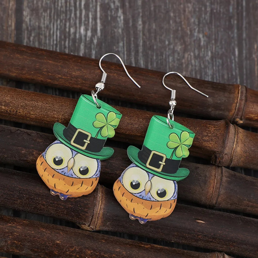 Owl Acrylic Dangle Earrings - V.I.P Digital Presence