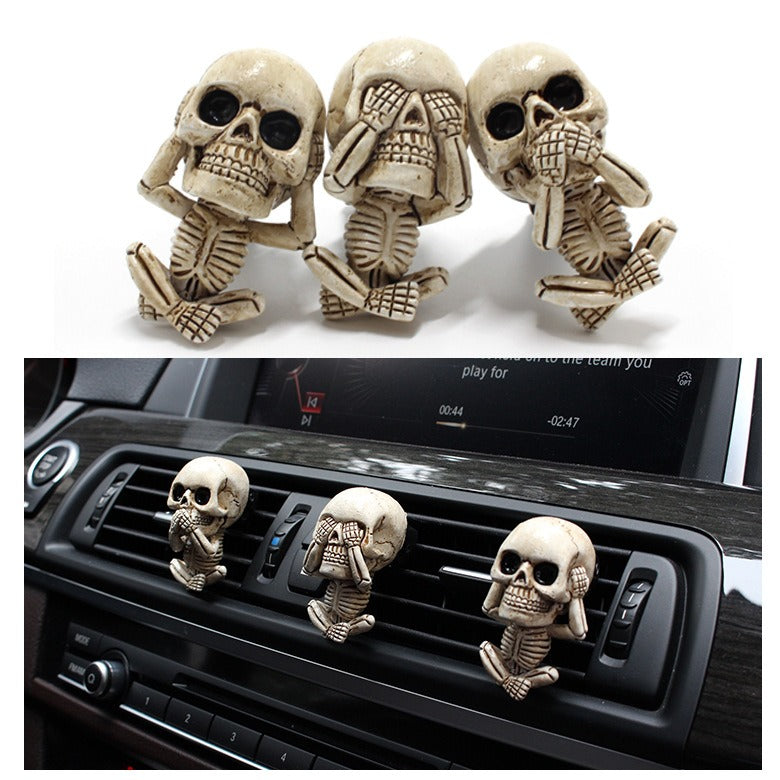 Ghost Head Aromatherapy Hanger Set Resin Car Air Outlet Aromatherapy Decoration Car - V.I.P Digital Presence