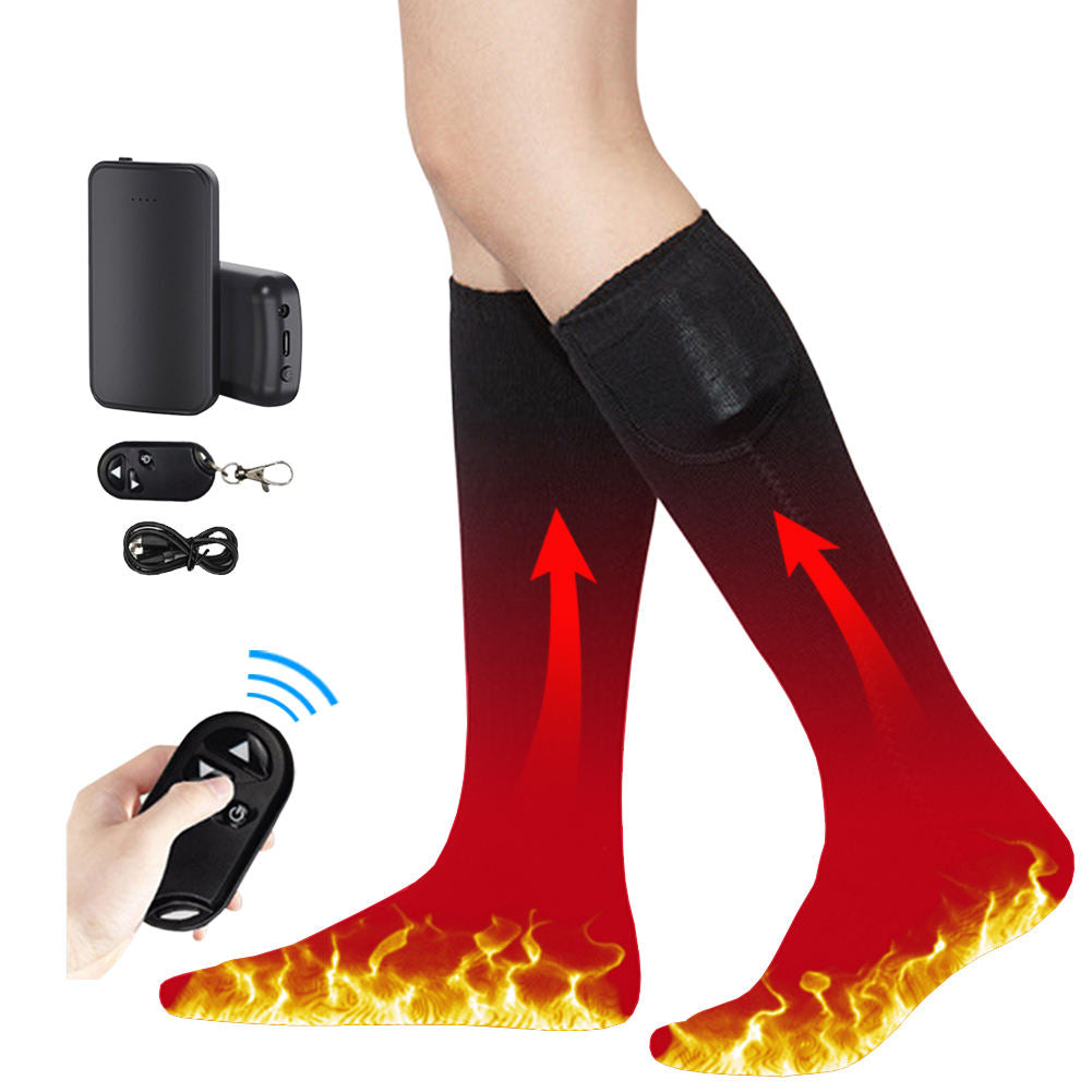 New Men And Women Remote Control Electric Socks Outdoor Cold Proof Warm Keeping Heating Socks USB Charging Heating Socks In Winter - V.I.P Digital Presence