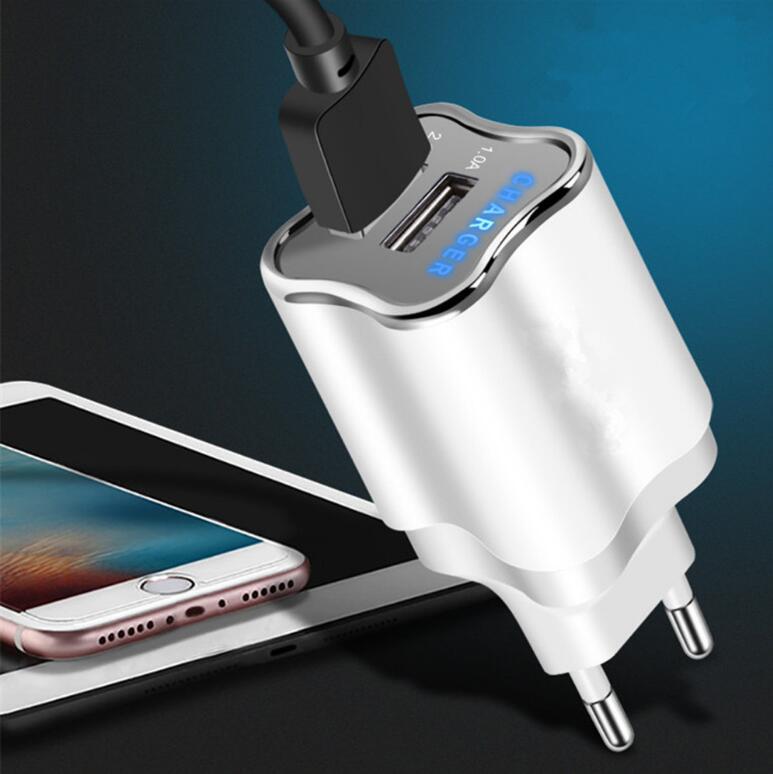 EU/US Plug 2 Port USB Charger 5V 2.1A Wall Adapter Mobile Phone Charger For Samsung s9 Xiaomi Tablet Portable usb phone charging - V.I.P Digital Presence