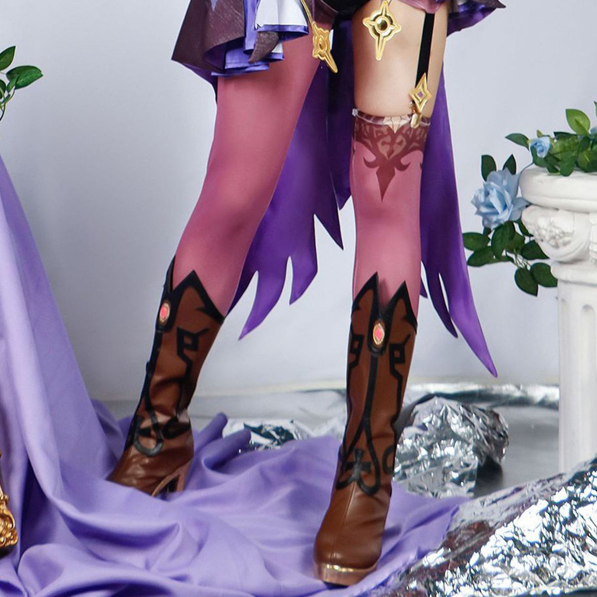 Genshin Impact Fischer cos Clothes Guilty Breaking Imperial Daughter's Original Leather Cospaly Clothing Matching Shoes - V.I.P Digital Presence