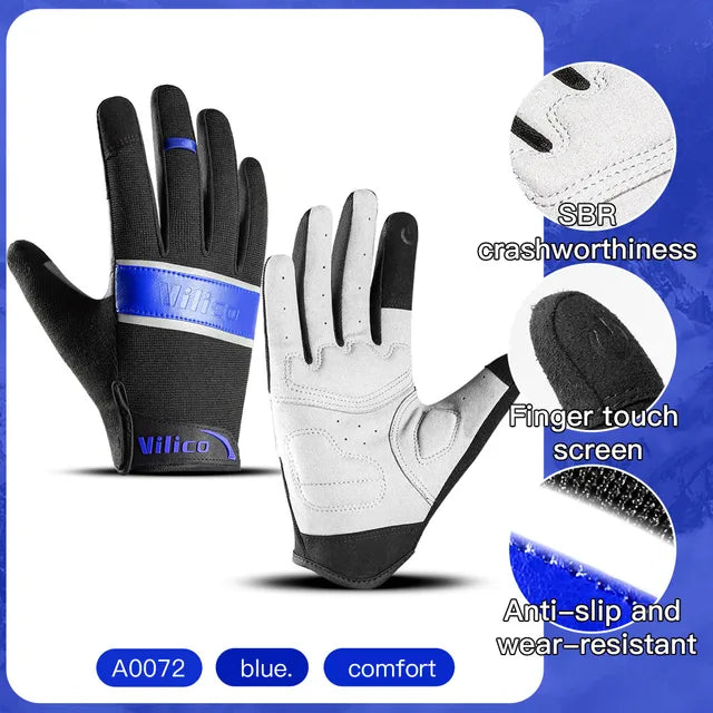 Outdoor sports riding gloves wear-resistant shock-absorbing and touch screen mountain bike gloves - V.I.P Digital Presence
